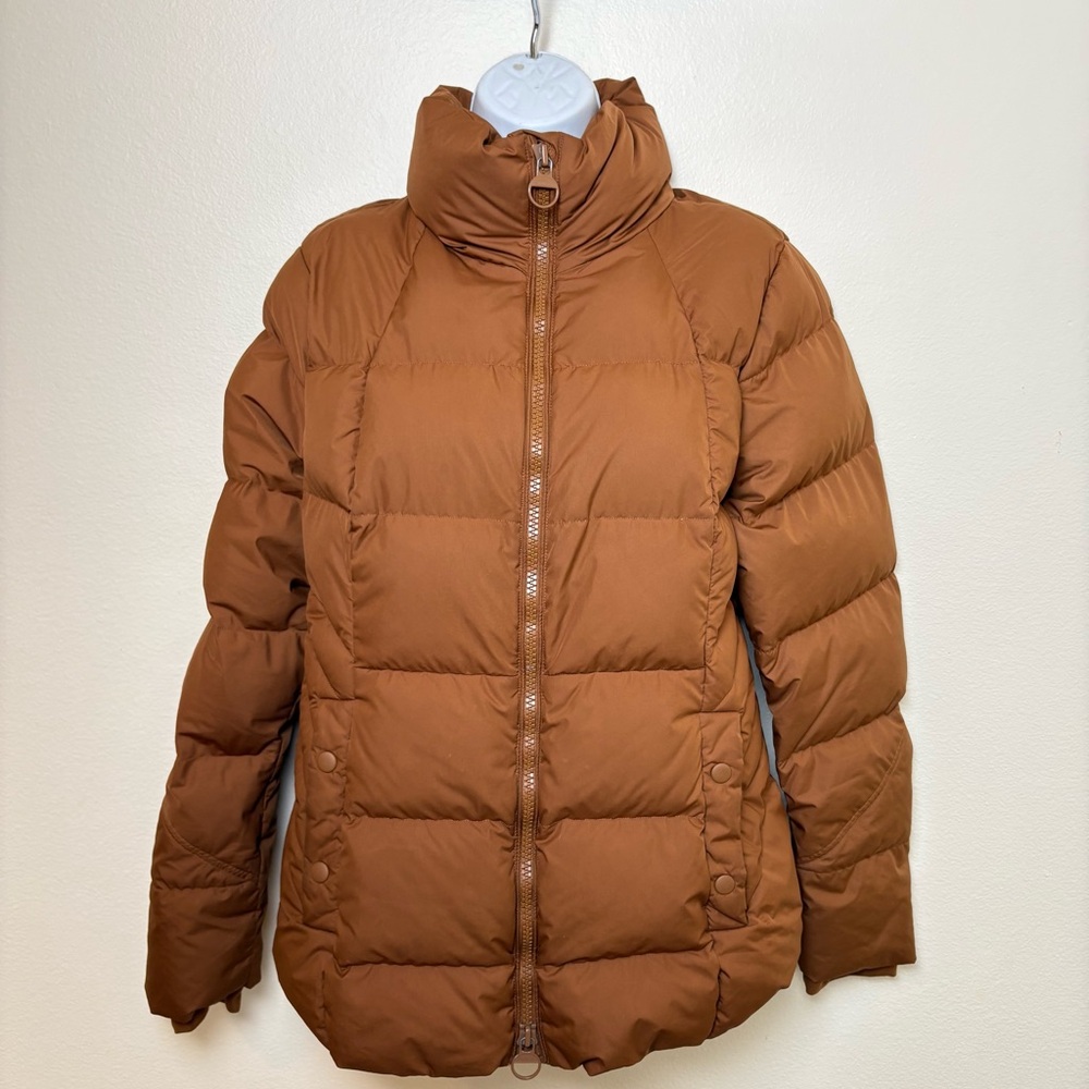 Athleta Downtown Jacket Down Puffer Chestnut brown - image 2